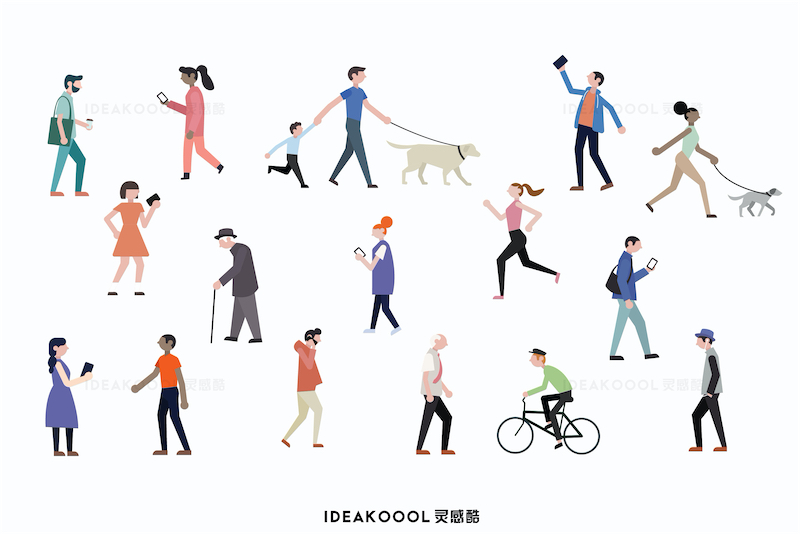 免扣丨户外休闲娱乐人物丨