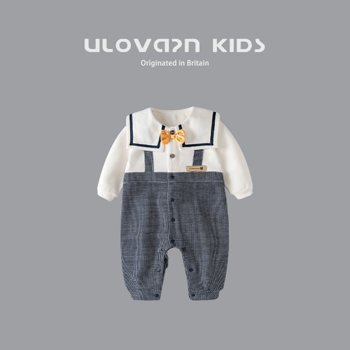 Японская детская одежда Ulovazn ~ Детский костюм 100-дневный джентльмен для детской одежды мода однолетняя мальчика
