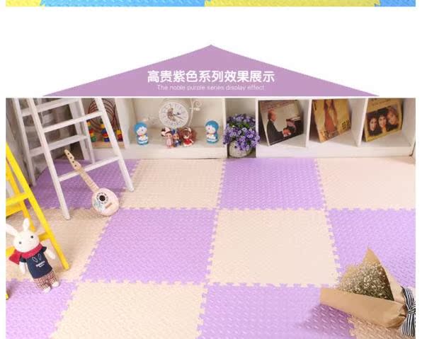 Bọt mat bé bò mat mat khâu phòng ngủ màu xanh lá cây thảm sàn không mùi dày 60x60 miếng xốp lót sàn cho bé