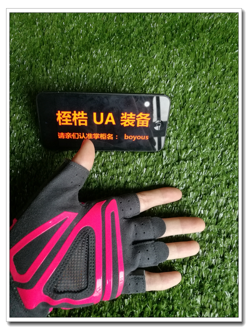 UnderArmour An Dema UA tập thể dục mặc của phụ nữ nửa ngón tay đào tạo găng tay chống trượt 1253696 găng tay làm bánh