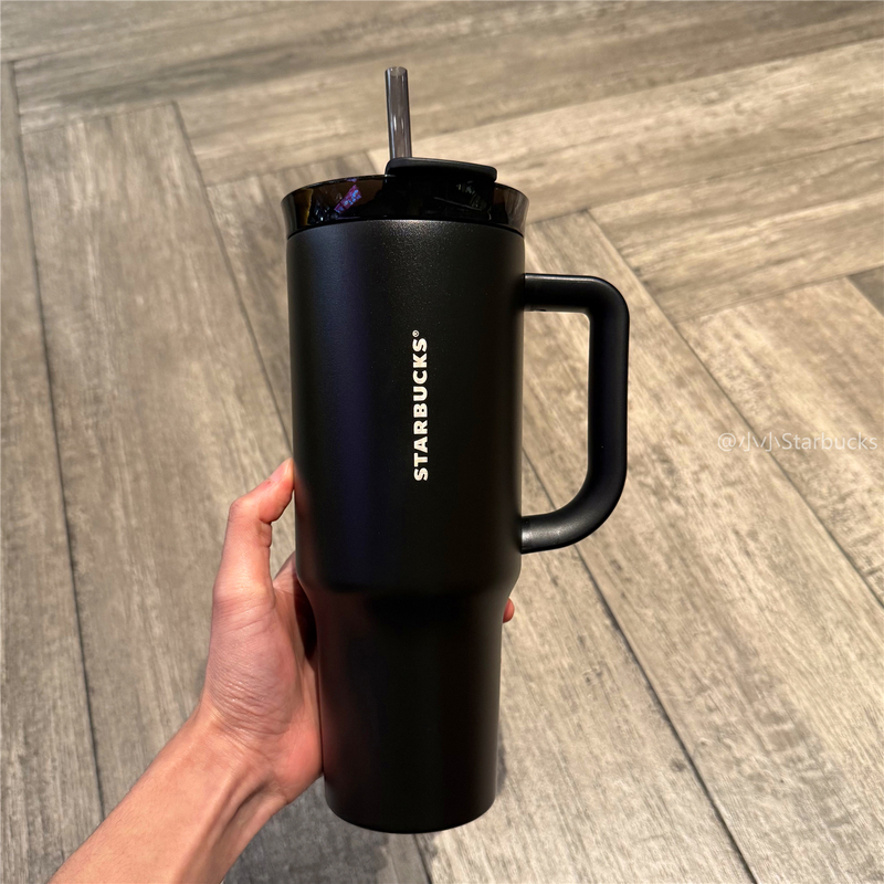 Starbucks 2025 Gold-Plated Stainless Steel Straw Cup, Desktop Coffee Office High-Capacity Car Water Cup with a Beautiful Appearance