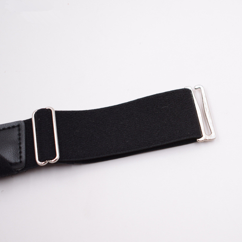 Đàn ông mới garter Đàn ông và phụ nữ ăn mặc áo chống nhăn chân vòng kim loại clip nylon đàn hồi dày dây nịt tất co dãn