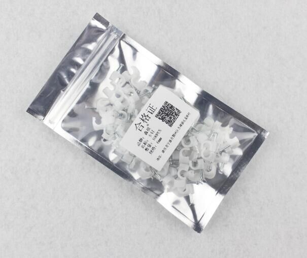 6mm fixed wall steel nail clip wire nail plastic clip wire telephone network line nail wall nail clip nail 100