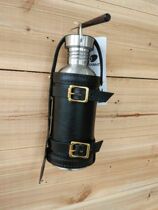 Hale Head Layer Cow Leather Kettle Cover Spare Oil Pot Cover Italy Black Plant Tannic Leather