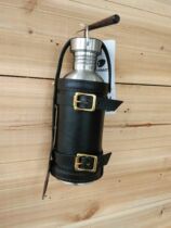 Pure Cow Leather Pure Handmade Head Layer Cow Leather Harele Locomotive Cup Cover All Hand Sewn