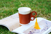 Private custom paper cup genuine leather thermal insulation cover