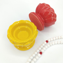 Ceramic hand-painted Lotus Buddha front Changming lamp Liquid ghee lamp for Buddha Lamp Control lamp Buddhist supplies