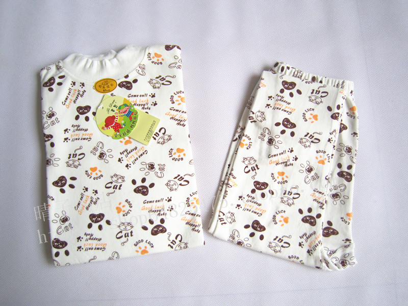 Full trăm trừ 30 bộ đồ lót trẻ em cotton bé trai đồ ngủ bé gái đồ lót dài tay điều hòa không khí quần áo bé mùa thu bộ đồ giữ nhiệt cho bé