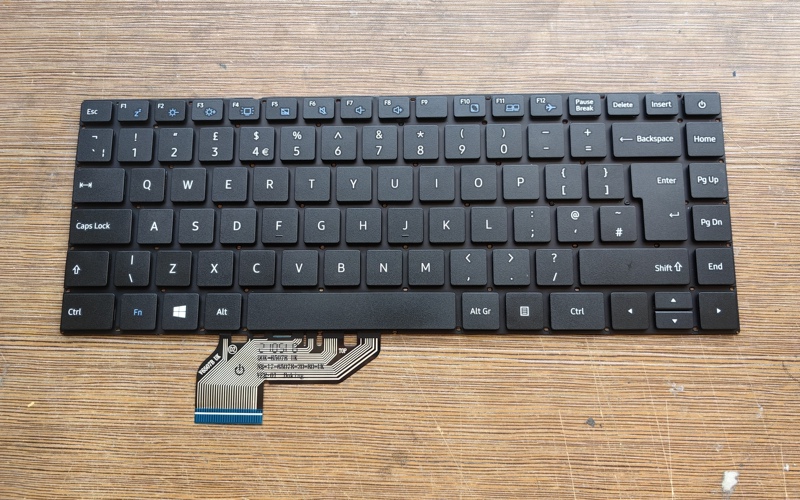 Uk Toshiba Dynabook Satellite Pro C40-J/H C40-G Keyboard Dok-V6507B