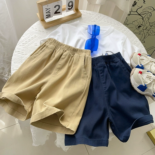 Шорты для мальчиков для школьников, хаки форма, детские штаны для детского сада