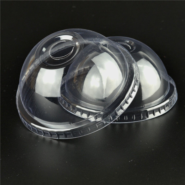 Arch cover Transparent spherical cover Milk cup cover Twin milk lid Hemisphere cover ice cream cup cover 90 95mm