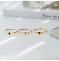 Красный кристалл тонкий кольцо внутренний диаметр 1,65 см