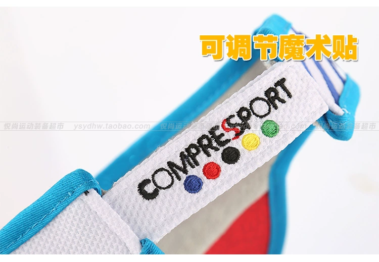 Mũ thể thao ngoài trời Compressport chạy tấm che marathon đường mòn chạy mũ - Mũ thể thao