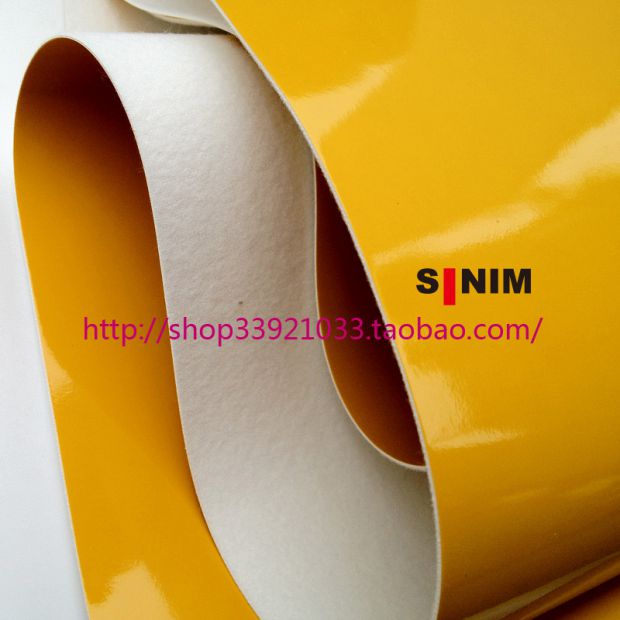 Vải da PU màu vàng sáng bóng đàn hồi da giả da / túi / đồ nội thất / da mềm - Nhà cung cấp đồ nội thất 	đồ trang trí trên kệ treo tường	