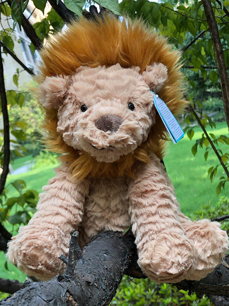 British Jellycat Fuddlewuddle Lion Wavy hair Lion King Simba plush doll toy