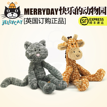  Spot British Jellycat Merryday Happy giraffe cat doll Childrens plush toy appease