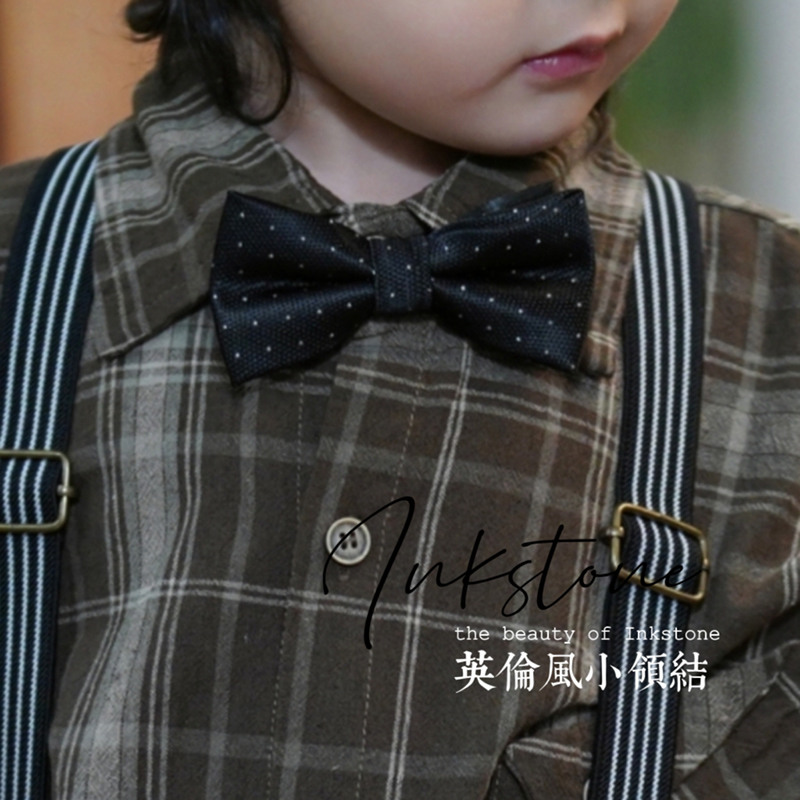 Ink-stone Home Child clothing Yinglun Wind Children with baby collar tie baby Double collars Girls butterfly knot tide-Taobao