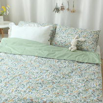Cotton quilt cover single piece 150x200 twill single cotton quilt cover 1 5 m bed student dormitory jungle bird
