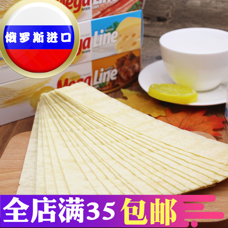 Belarus original imported Mega long potato chips 8 flavors office casual snack 100 g