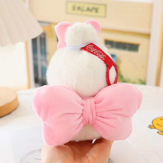 可口可乐labubu娃衣搪胶盲盒挂件蝴蝶结套装拉布布一二三代衣服