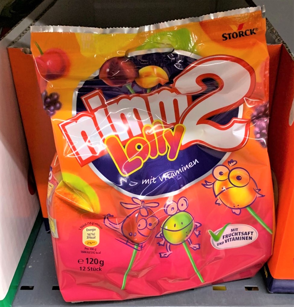 4 bags from Germany nimm2 Erbao vitamin fruit juice lollipop town soul with the same 120g 12 pcs