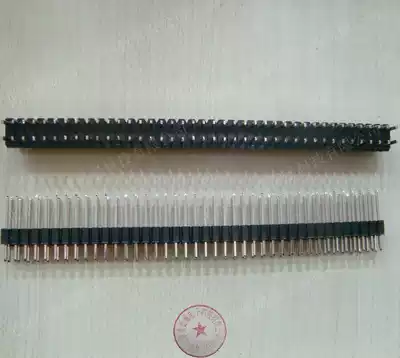 Good quality 80-BIT double ROW OF PINS 2*40 2 54MM 2X40 ROW OF 40P 80P straight NEEDLE IN-LINE