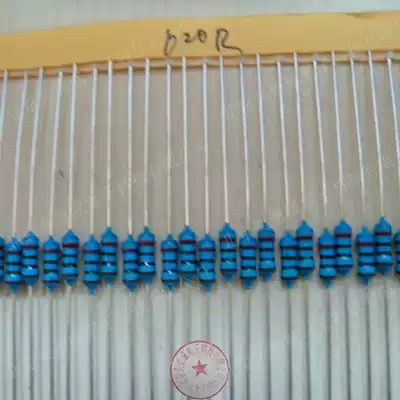Precision metal film resistor 1% 620R 620 ohm 0 25W 1 4W 100 3 yuan in-line