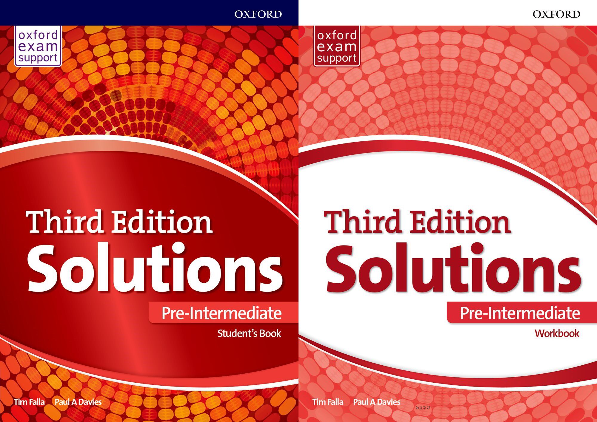 The third edition of Oxford Solutions Pre-Intermediate Student Book and Practice Book with online codes
