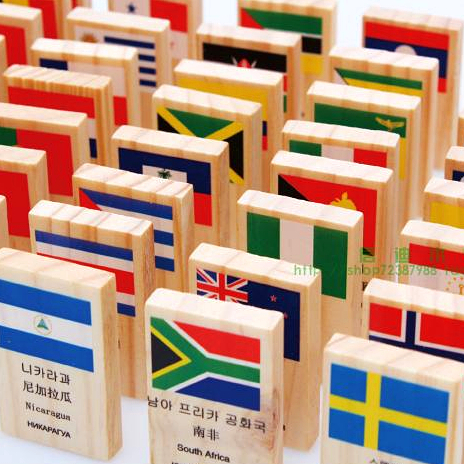 100 to know the national flag dominoes to know the world class teaching aids children's toys
