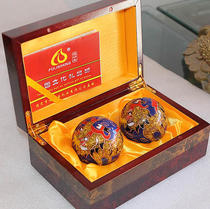 High-end cloisonne Golden Unicorn health ball fitness equipment exercise handball health for the elderly birthday gift