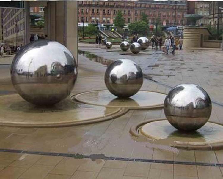 304 stainless steel decorative hollow ball not rustic wind water polo ball Tai Chi ball 200-700MM Exercise