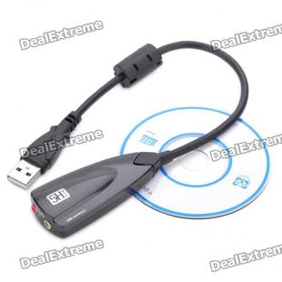 USB sound card External desktop computer computer external converter Independent drive-free audio audio 7 1