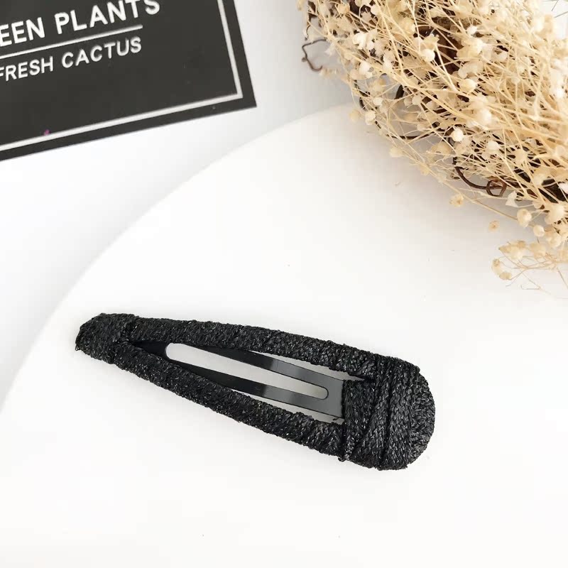Kẹp tóc trang sức bangs hoang dã dành cho người lớn clip đơn giản mũ nón Hàn Quốc cá tính thẻ cạnh clip vải bb clip clip dây buộc tóc vải