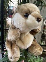 Tail single-fooling large eyes emulated plush water otters animal hand puppet children puzzle