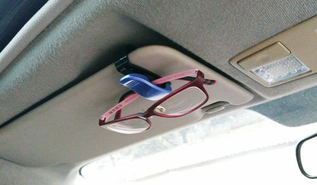 Xe kính clip kính râm khung kính râm clip xe mặt trời visor hóa đơn chứng từ thẻ kinh doanh chủ thẻ - Kính khung