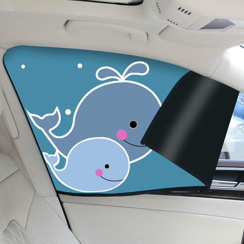 Car With Magnets Curtains Summer Sun Shade Protection Privacy Curtains Magnetic Suction Curtains Vehicular Shading Sunscreen Curtains