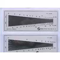 Plastic sheet silk mesh mesh number test sheet tester screen printing commonly used test tools warp and weft density ruler
