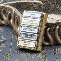 Genuine ZIPPO Zhibao lighter carved at the bottom of the five generations of the two classic stickers