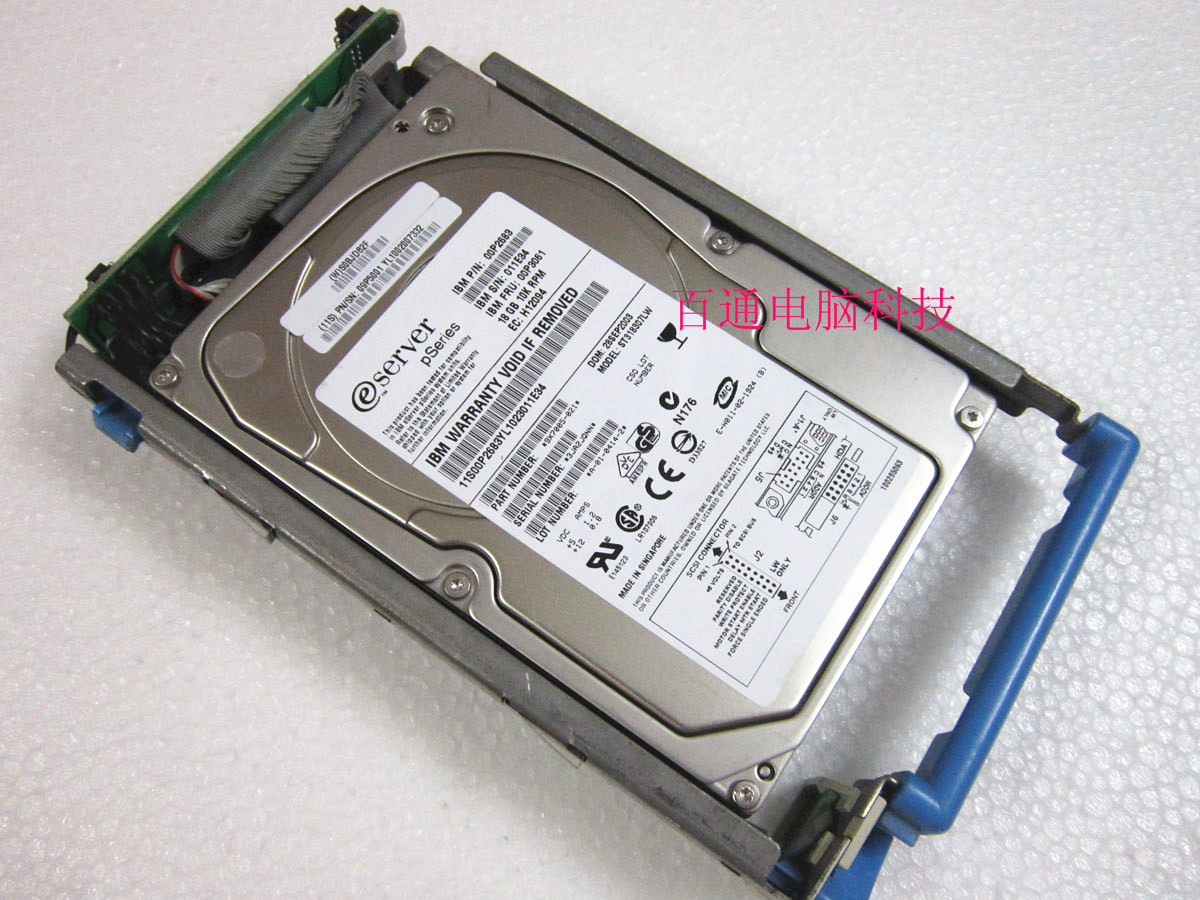 IBM RS6000 pSeries 00P3061 00P2683 18G 00P2683 10K 10K U320 68 pin SCSI hard disc
