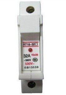 RT18-32 X cylindrical cap shaped fuse base 1P with indicator light 