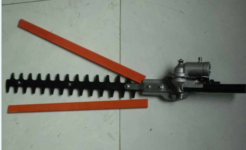 Versatile mower trimmer with high branch cut head trim head assembly Green fence shears