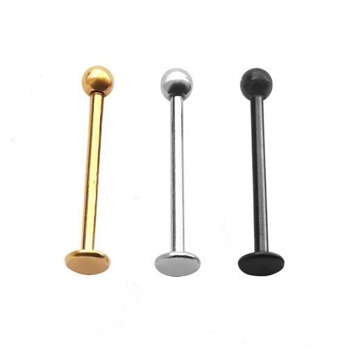 Titanium steel flat bottom nail lip ring lip Lip Ornaments Wine Nest Nail Defense inside Cheek Nails Pear Vortex Nail Devil Nails long