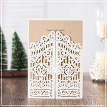 Personality printing white European door creative wedding invitation wedding invitation letter business Annual Meeting customized wedding invitation