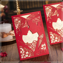 US-style European creative new wedding ceremony invitation invitation personality high-end custom hollow invitation letter