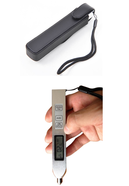 Measurement of the vibration meter of the YV260 test and pen in the time of the vibration meter