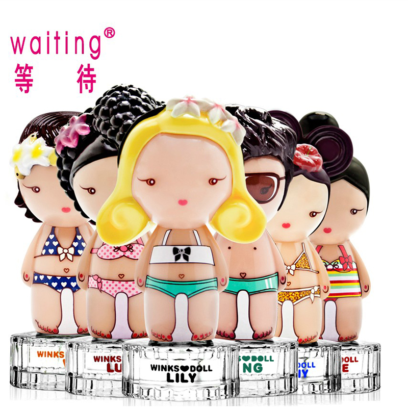 派雅/等待香水waiting媚眼娃娃泳装女士15ML持久淡香