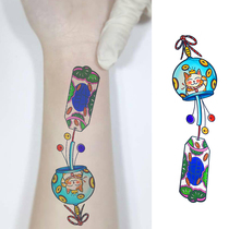 Full 15 yuan cat Imperial Guard Zhaocai tattoo sticker waterproof female durable simulation Korean cute Japanese sticker