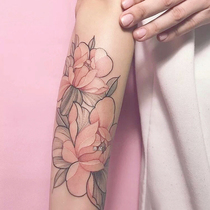 Full 15 flower arm tattoo stickers Waterproof color female long-lasting simulation sexy Korean shoulder pattern body stickers
