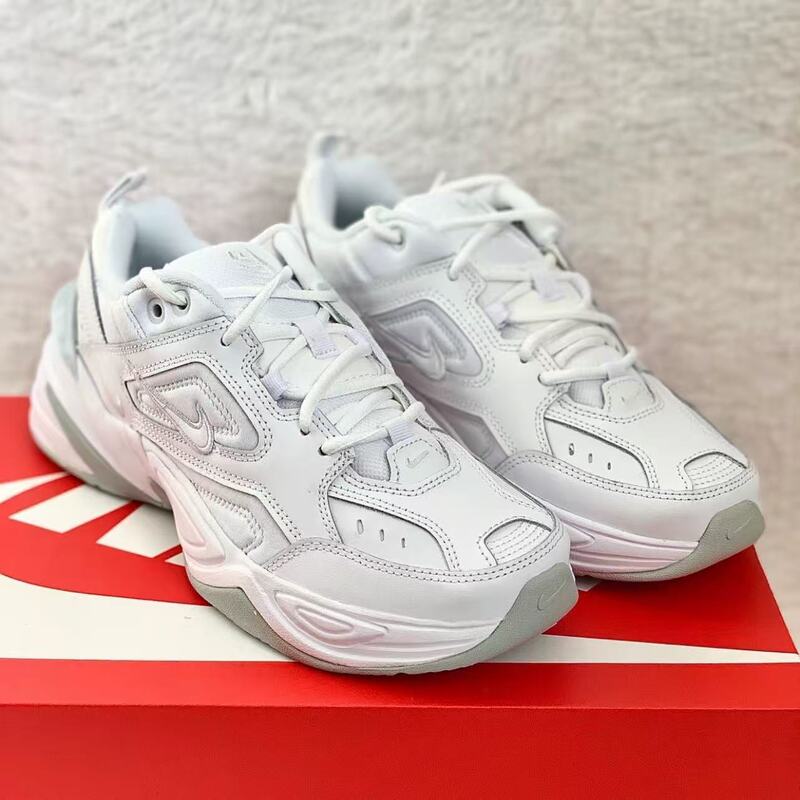 Nike/Nike M2K Tekno Men's Pure White Comfortable and Versatile Dad Shoes Lace-Up Sneakers Av4789-101