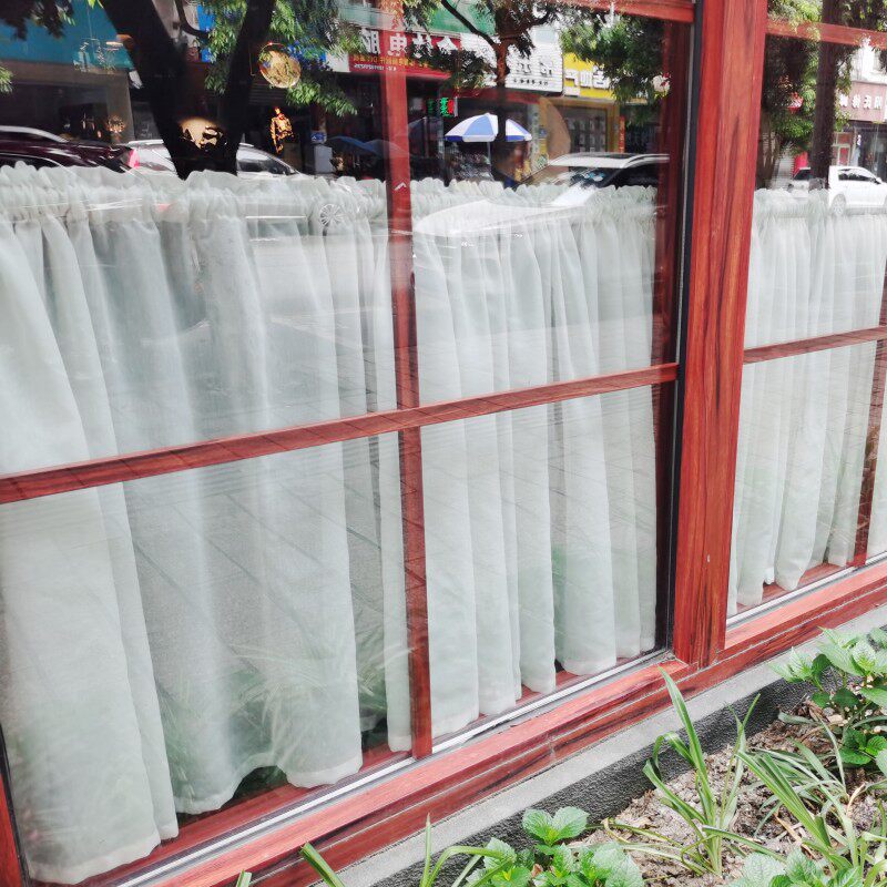 Set to be hemp yarn half-curtain short door curtain Wearing Pole Style American Café Folk southeast Asian Ambience Mediterranean Curtains